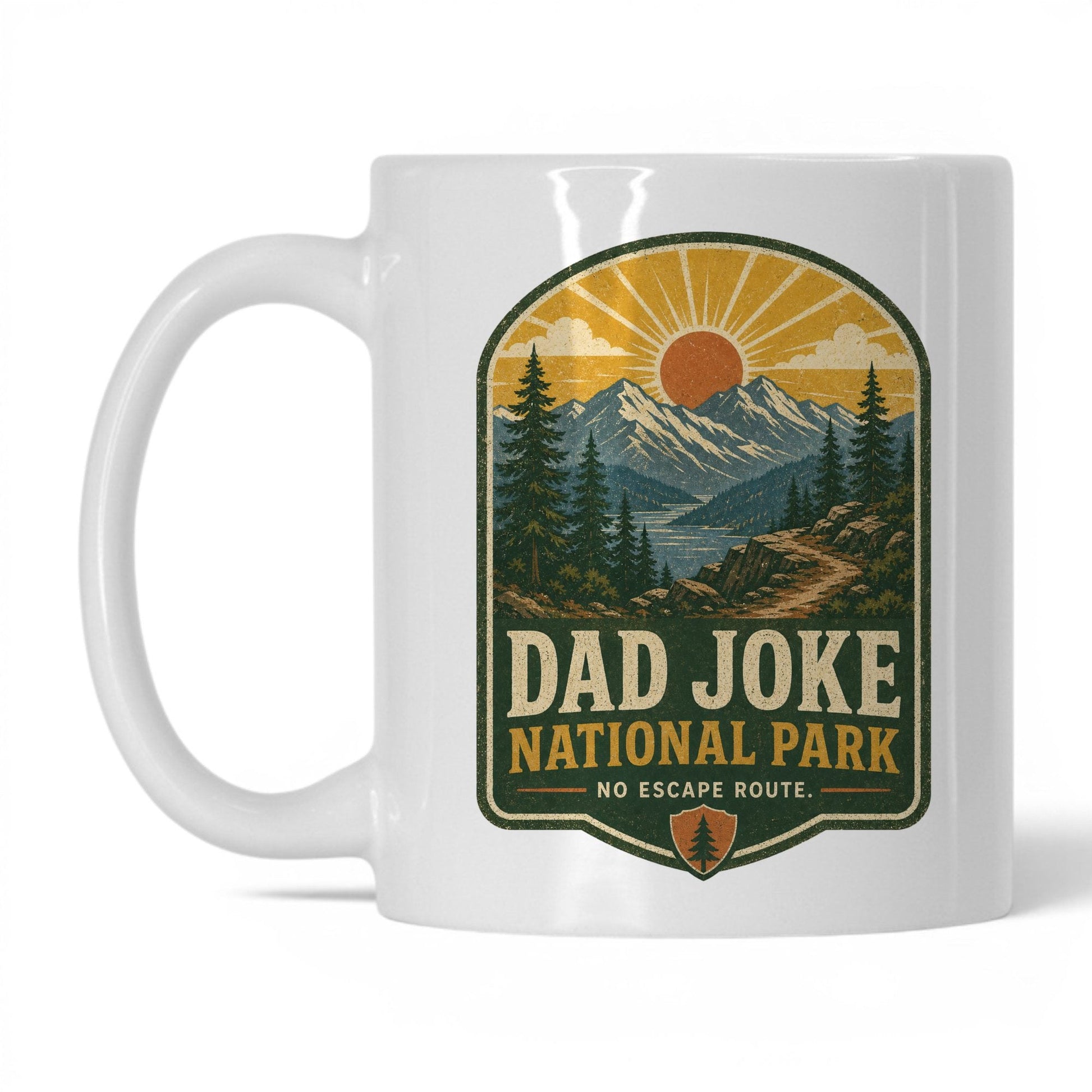 Dad Joke National Park 11oz white coffee mug