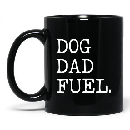 Dog Dad Fuel 11oz black coffee mug