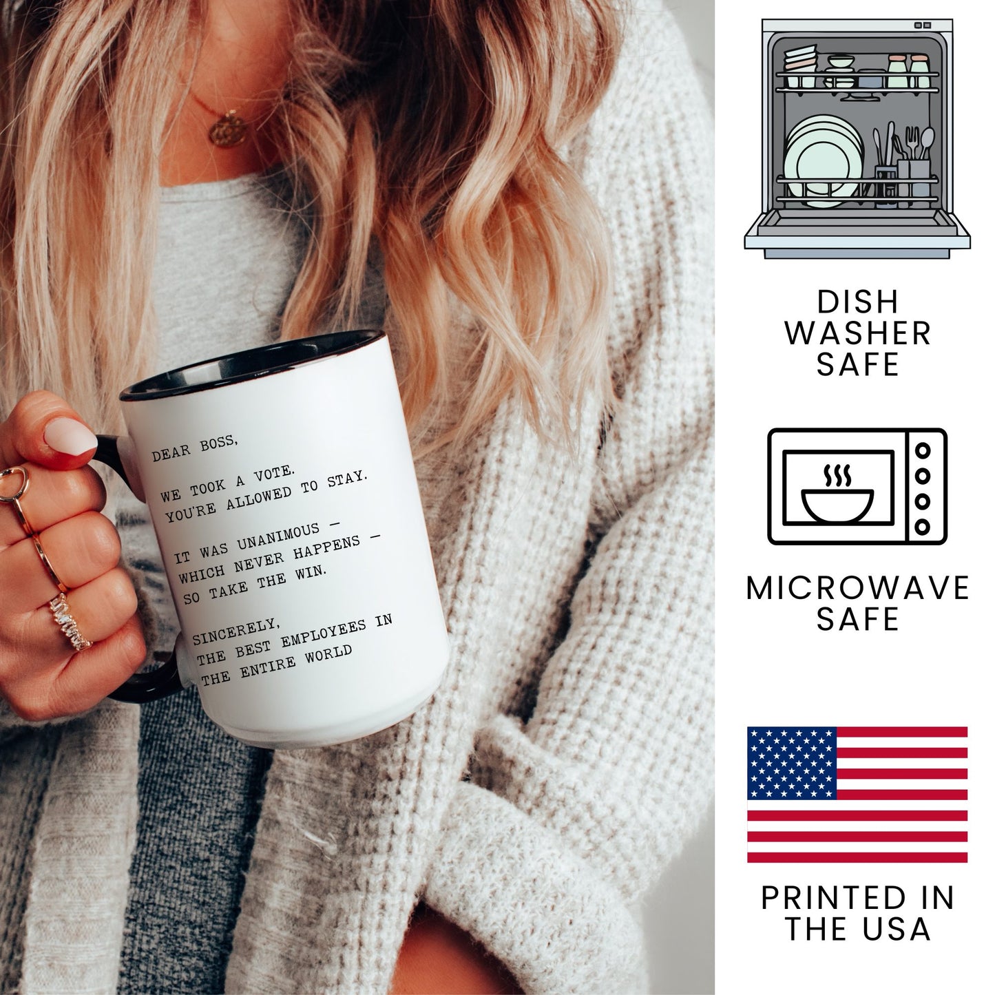 We Took a Vote You Can Stay Coffee Mug