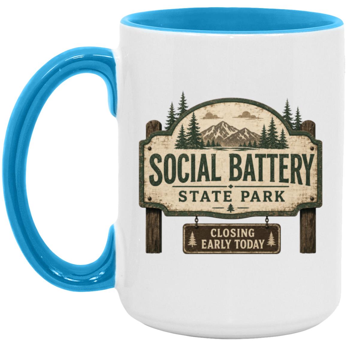Social Battery State Park coffee mug