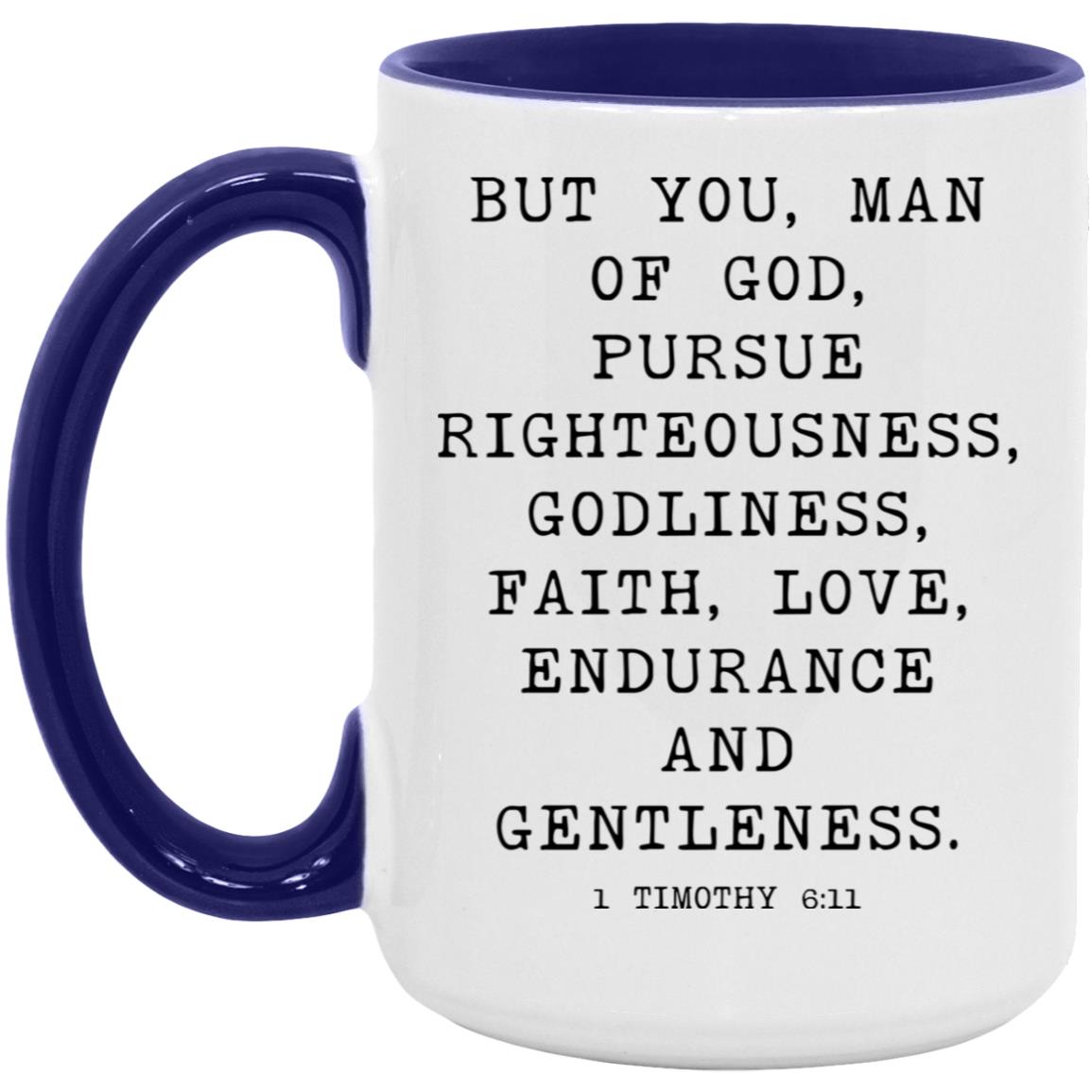 Man of God Bible Verse coffee mug