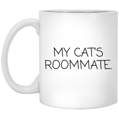 My Cat's Roommate coffee mug