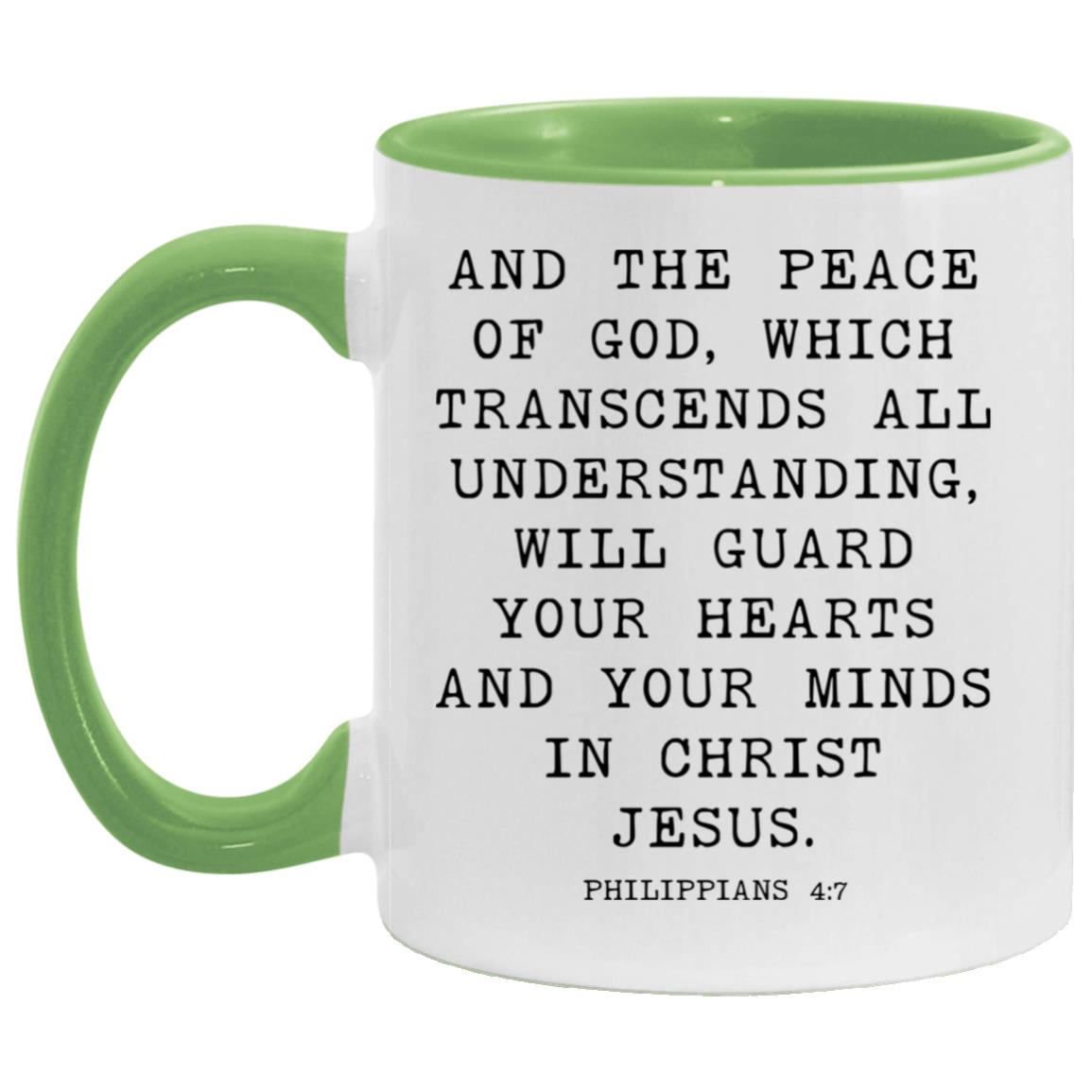 Peace of God Bible Verse coffee mug