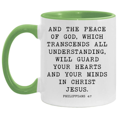 Peace of God Bible Verse coffee mug
