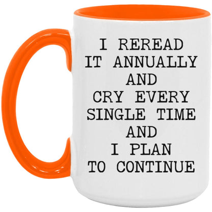 Reread It Annually coffee mug