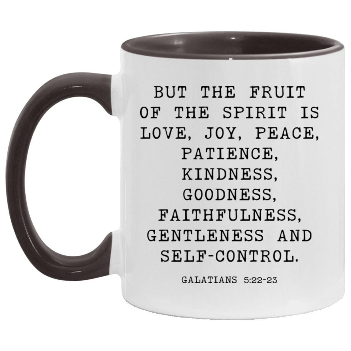 Fruit of the Spirit Bible Verse coffee mug