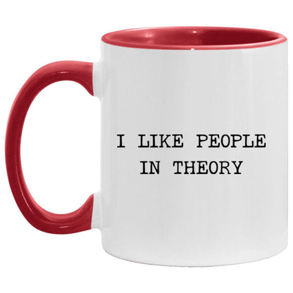 I like people in theory coffee mug