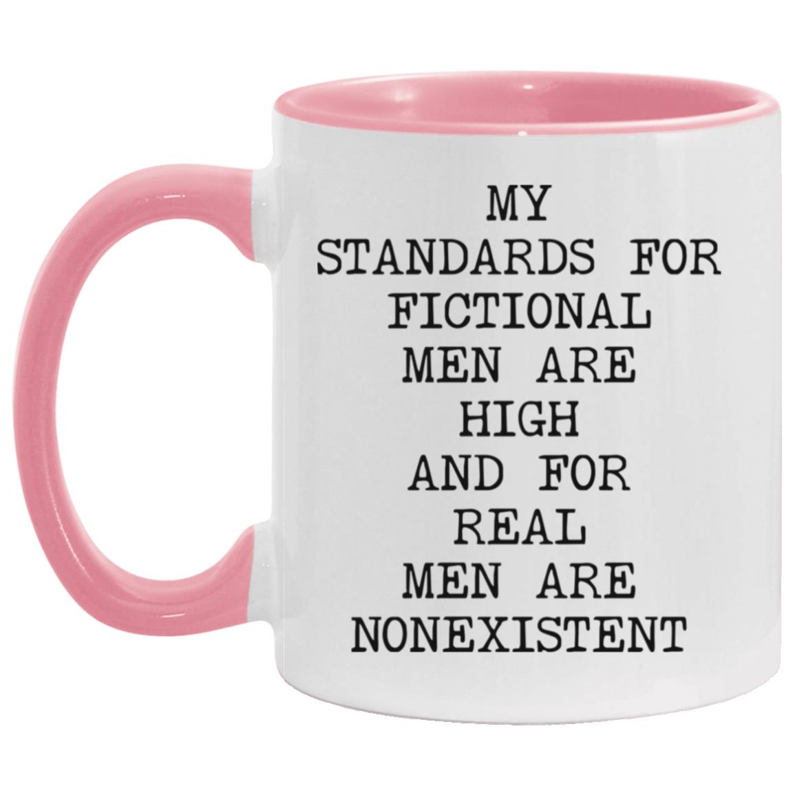 Standards for Fictional Men coffee mug