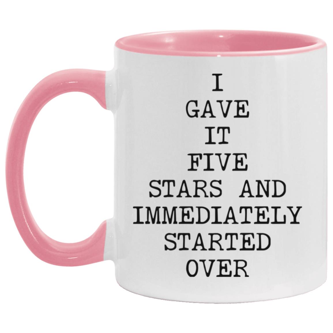 Five Stars Started Over coffee mug