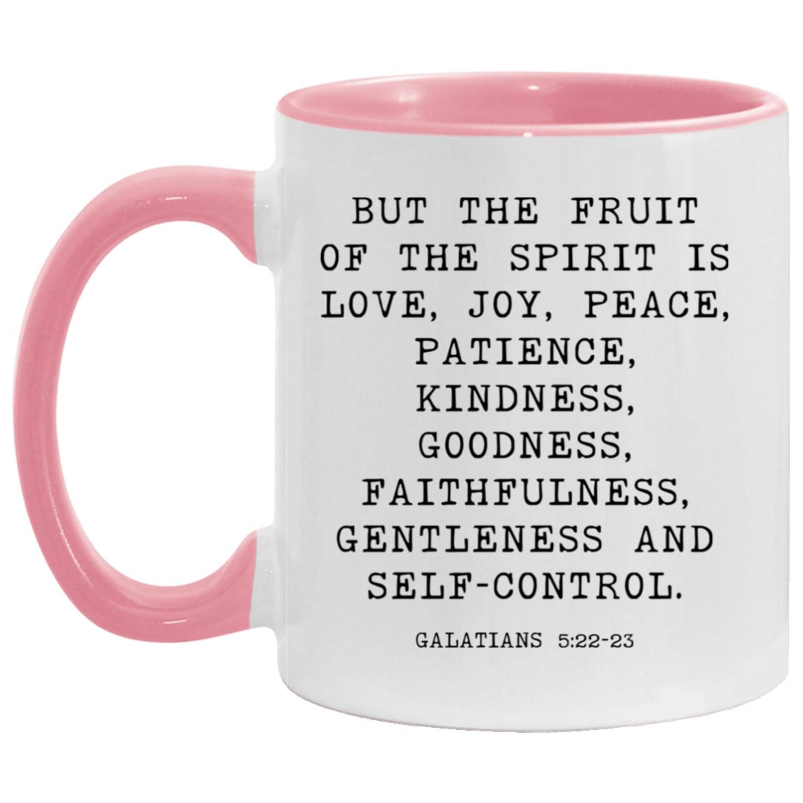 Fruit of the Spirit Bible Verse coffee mug