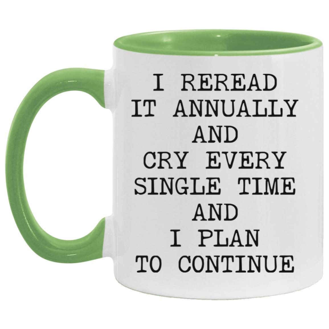 Reread It Annually coffee mug
