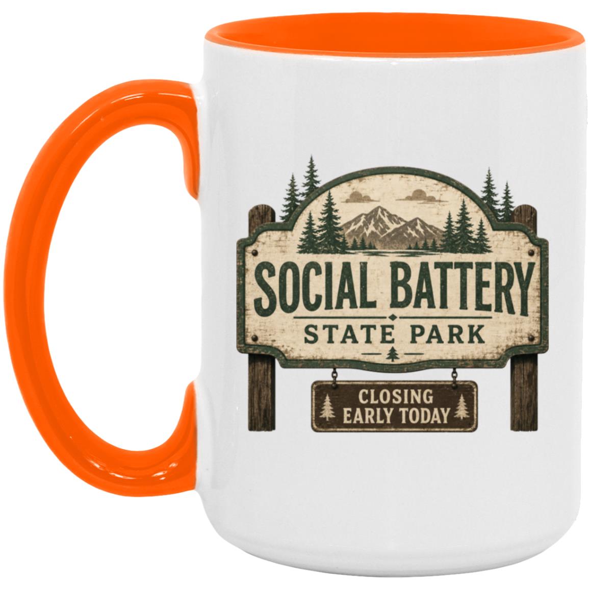 Social Battery State Park coffee mug