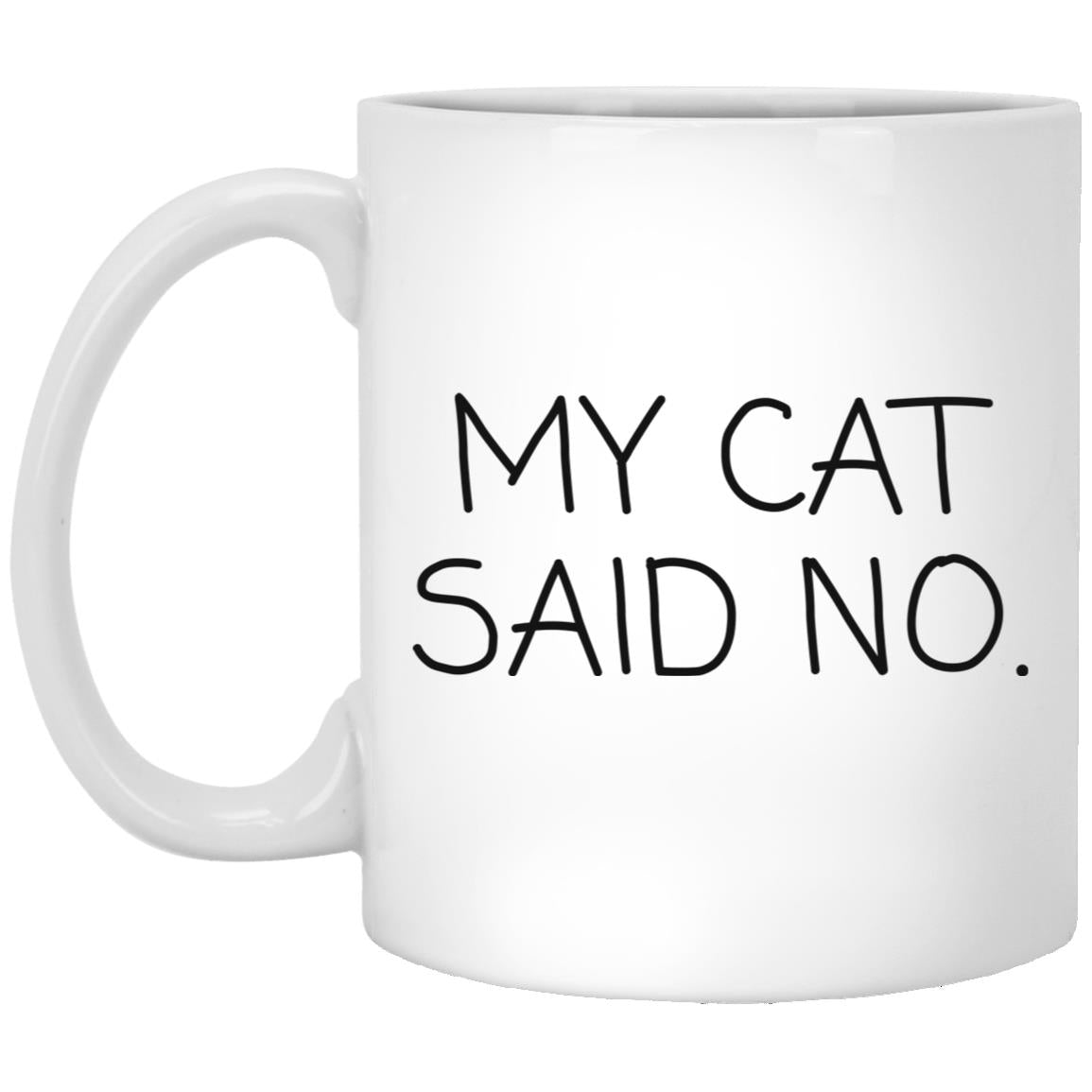 My Cat Said No coffee mug
