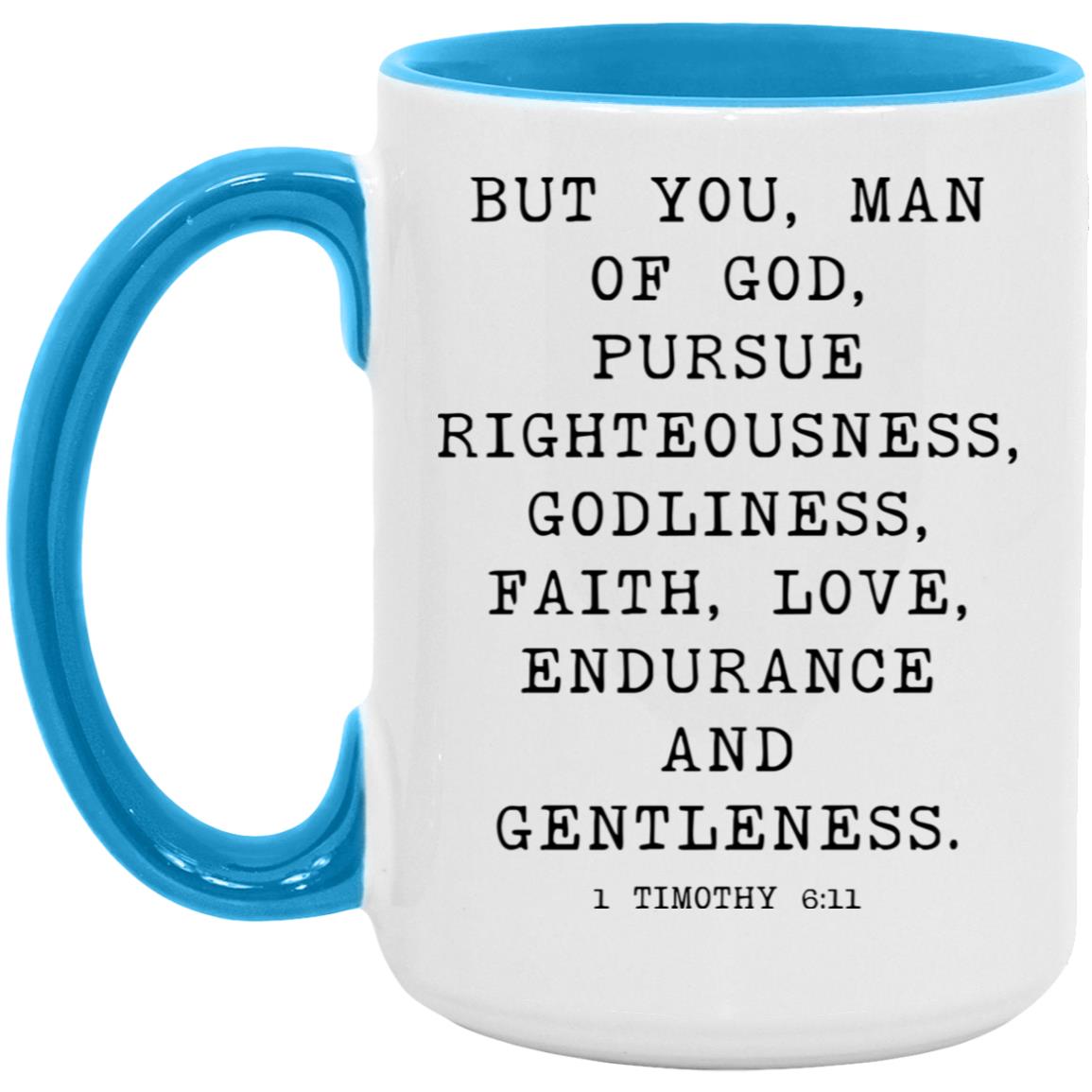 Man of God Bible Verse coffee mug