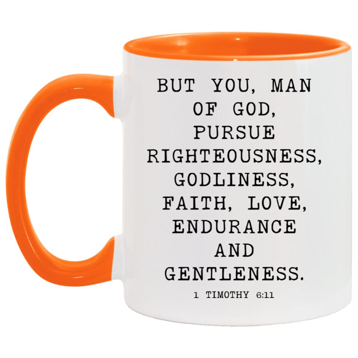 Man of God Bible Verse coffee mug