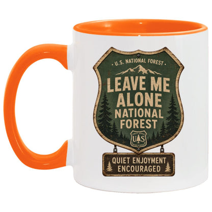 Leave Me Alone National Forest coffee mug