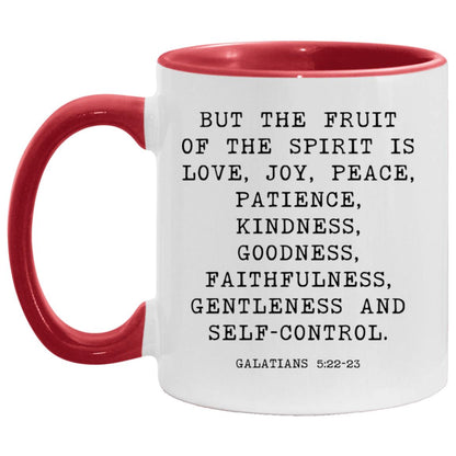 Fruit of the Spirit Bible Verse coffee mug