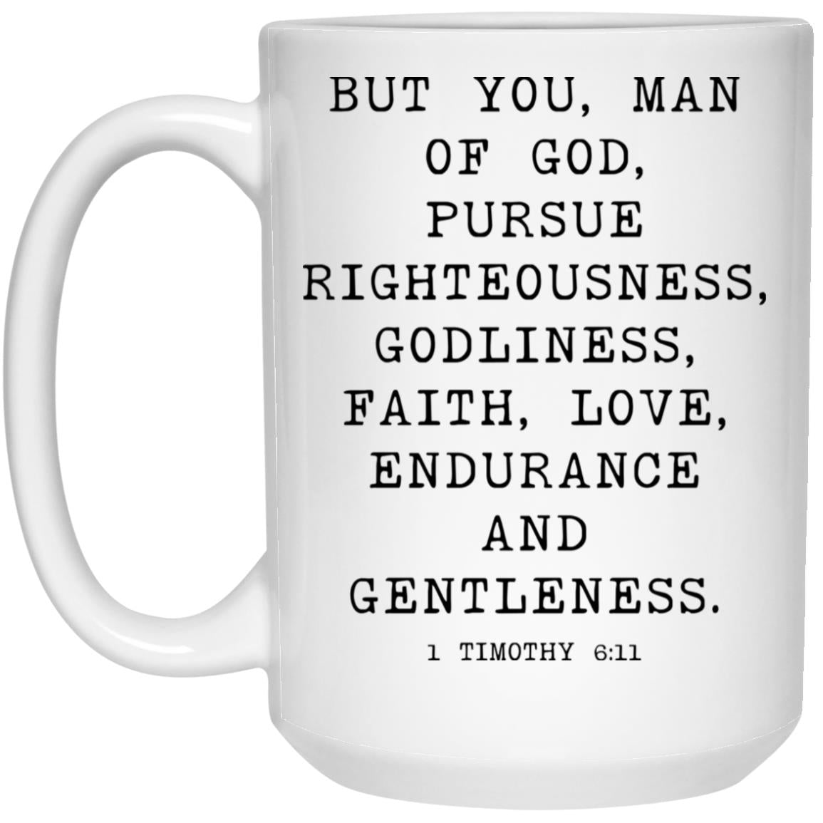 Man of God Bible Verse coffee mug