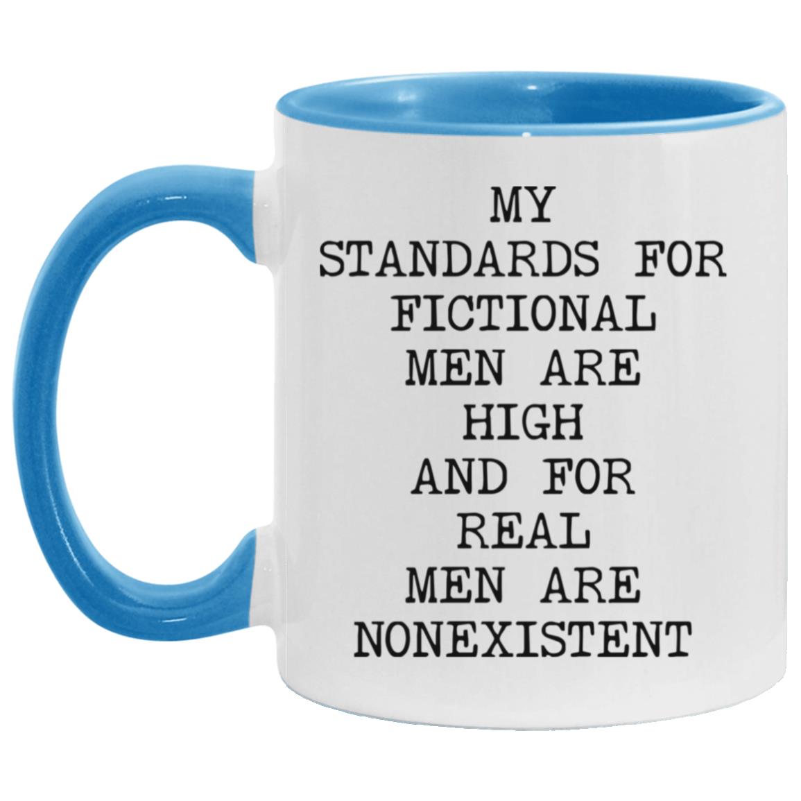 Standards for Fictional Men coffee mug