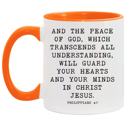 Peace of God Bible Verse coffee mug