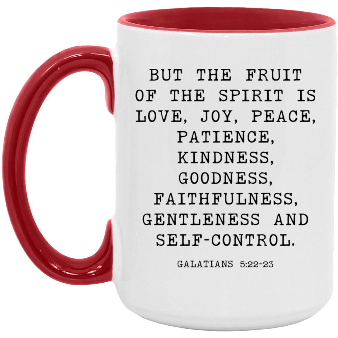Fruit of the Spirit Bible Verse coffee mug
