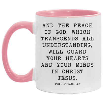 Peace of God Bible Verse coffee mug