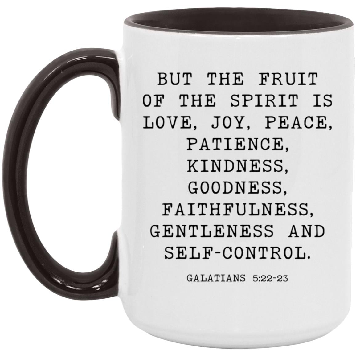 Fruit of the Spirit Bible Verse coffee mug