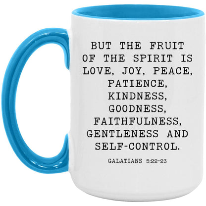 Fruit of the Spirit Bible Verse coffee mug
