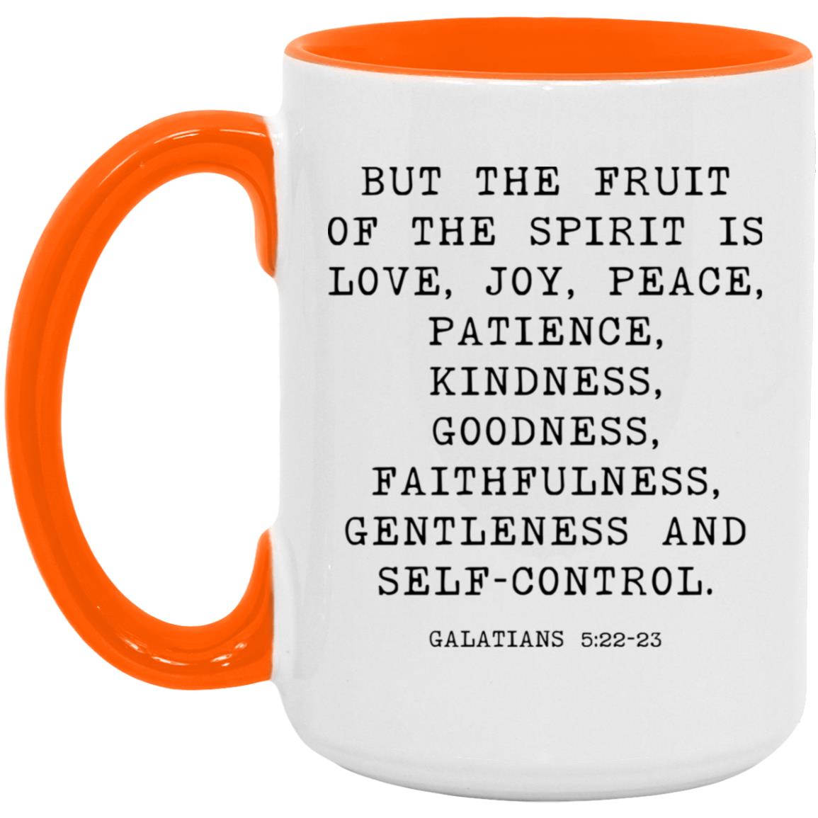 Fruit of the Spirit Bible Verse coffee mug