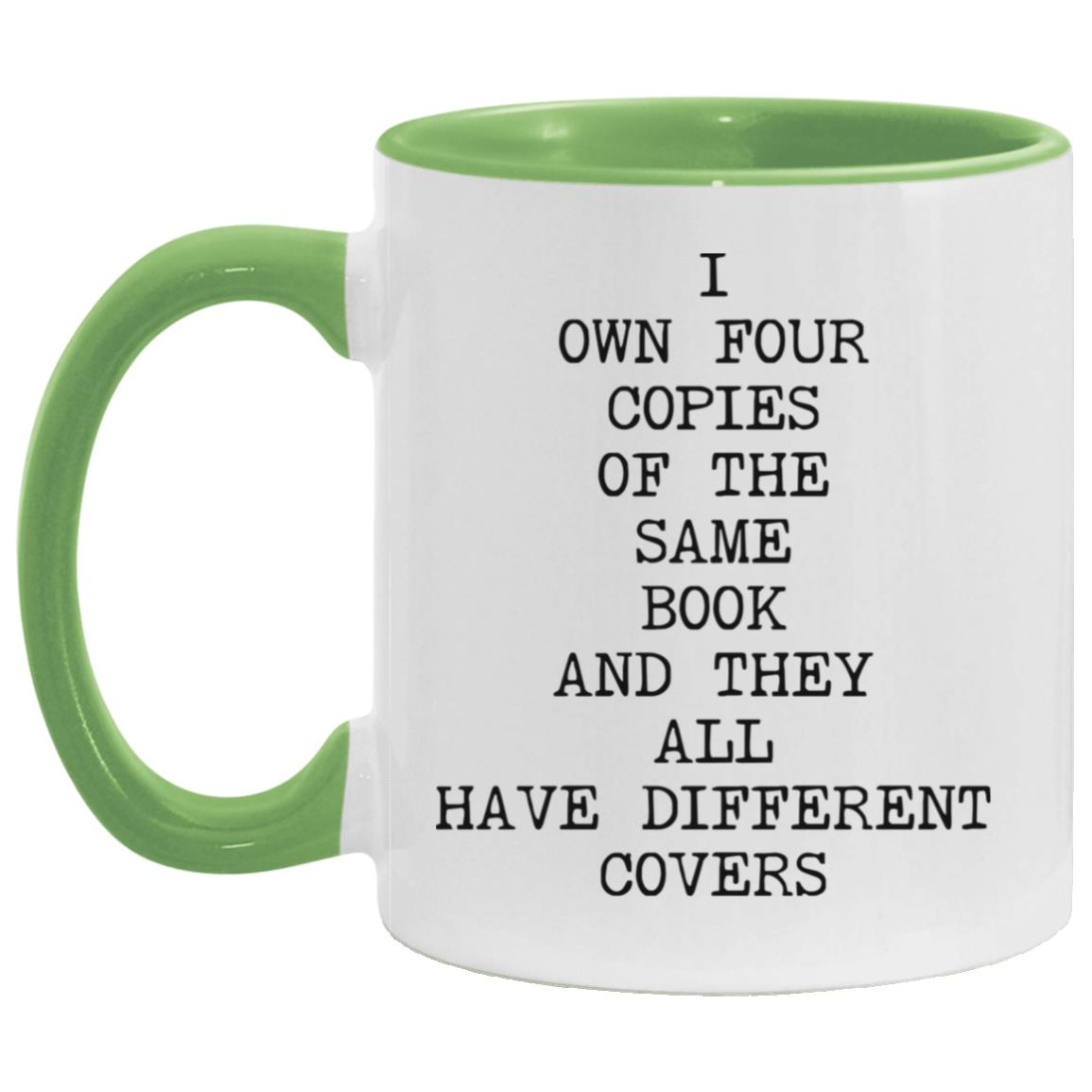 Four Copies Different Covers coffee mug