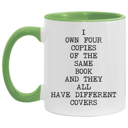 Four Copies Different Covers coffee mug