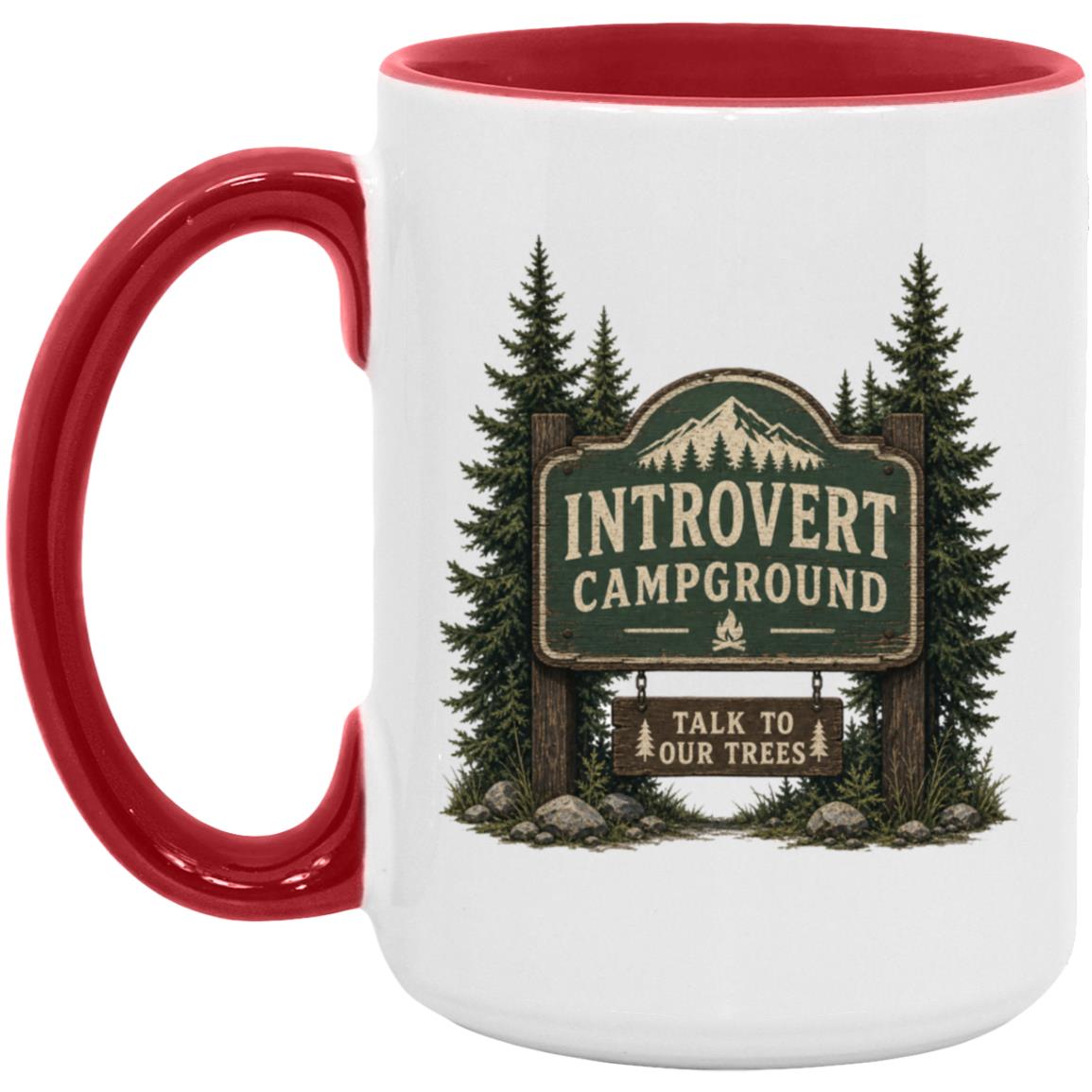 Introvert Campground coffee mug