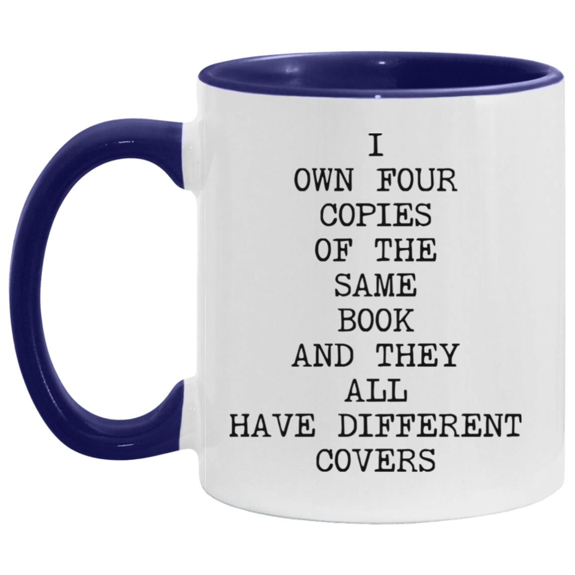 Four Copies Different Covers coffee mug