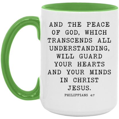 Peace of God Bible Verse coffee mug