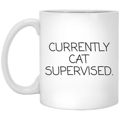 Currently Cat Supervised coffee mug