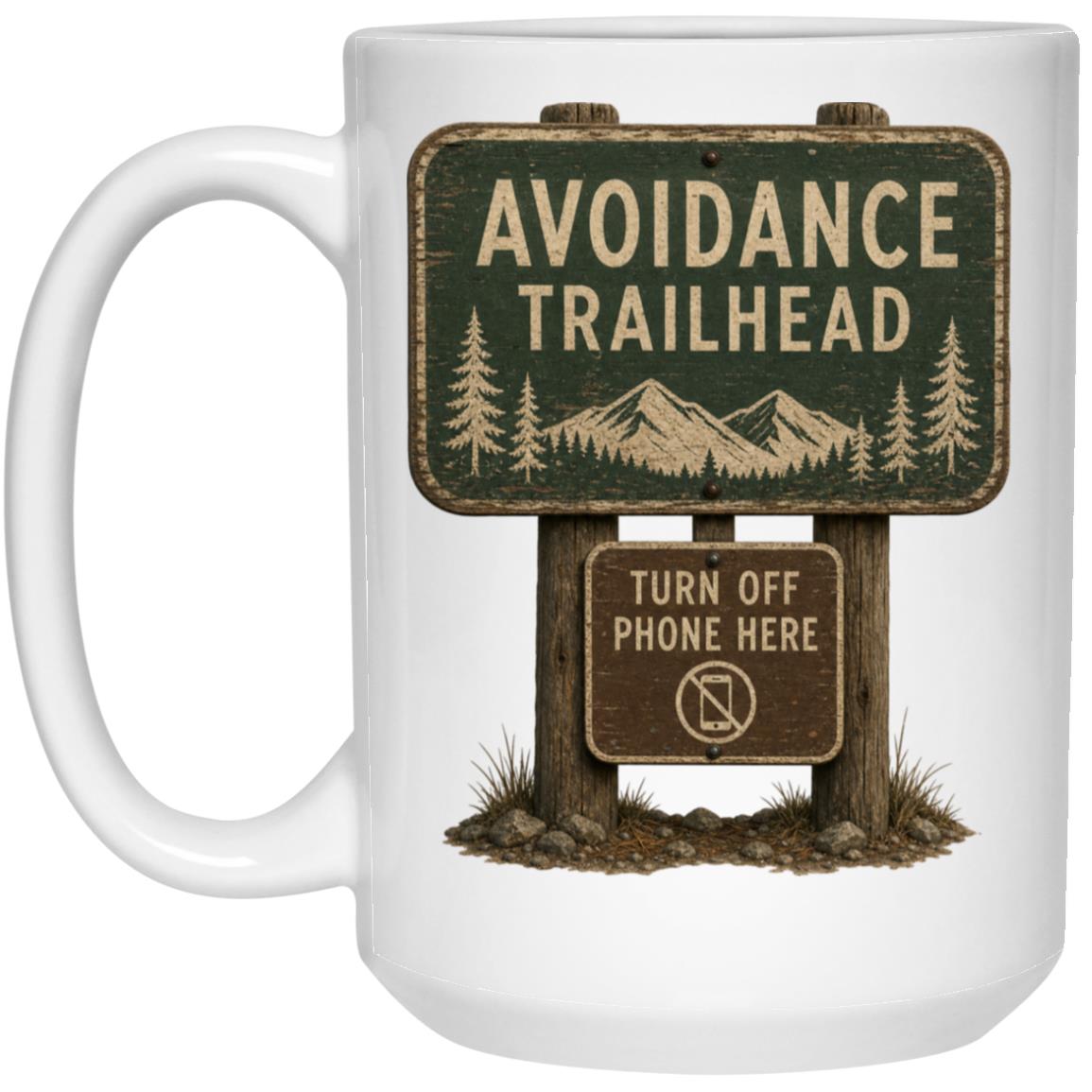 Avoidance Trailhead coffee mug