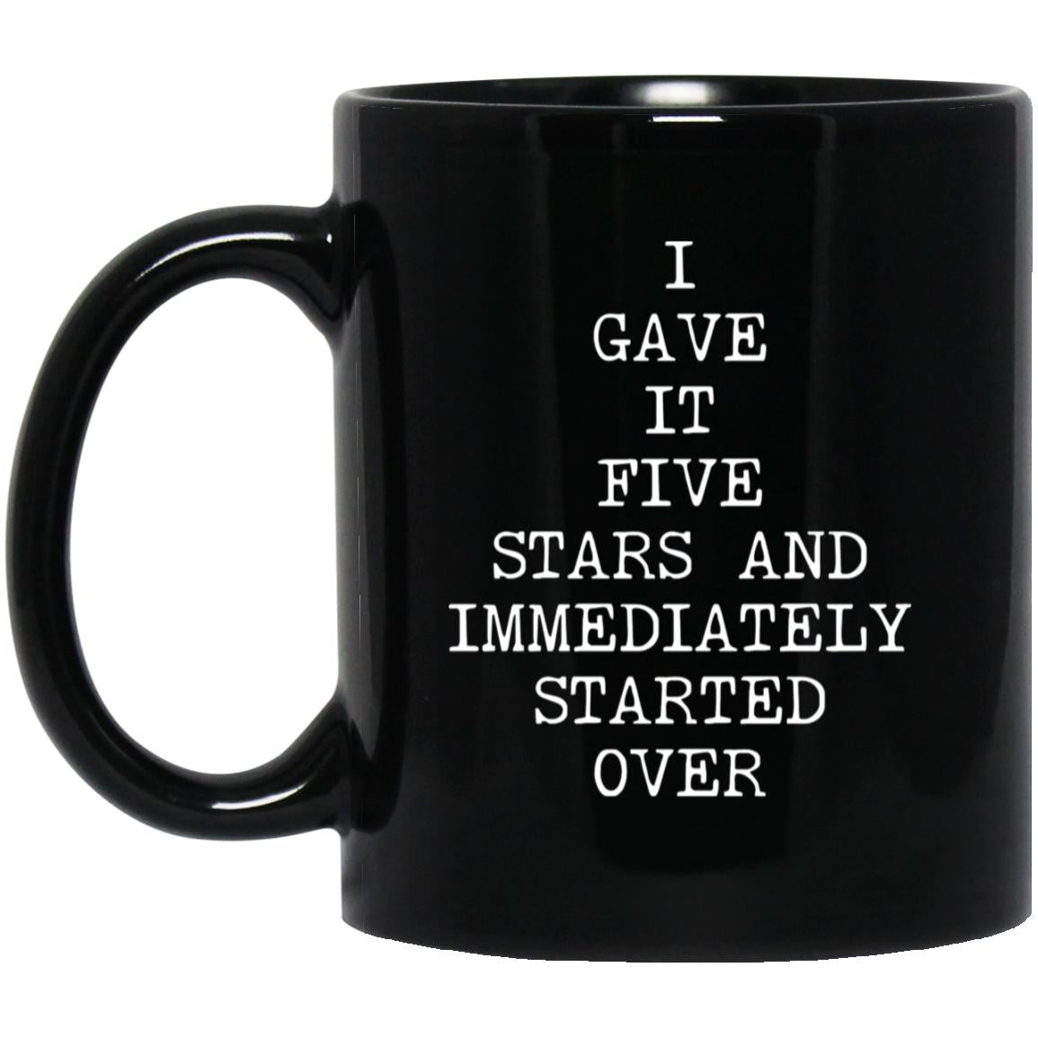 Five Stars Started Over coffee mug