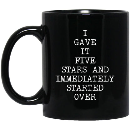 Five Stars Started Over coffee mug