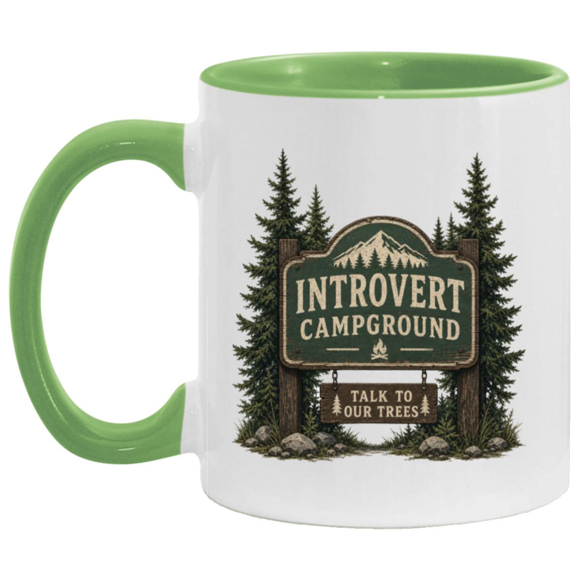 Introvert Campground coffee mug