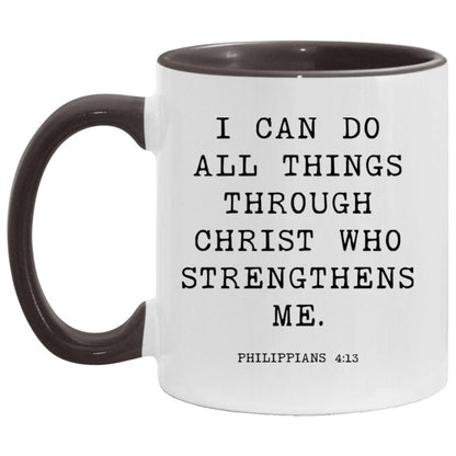 I can do all things through Christ who strengthens me coffee mug