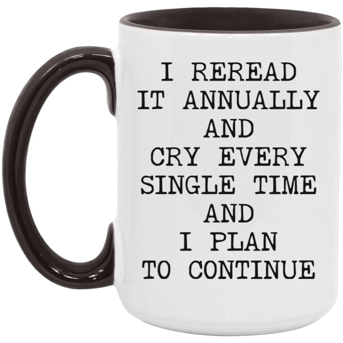 Reread It Annually coffee mug