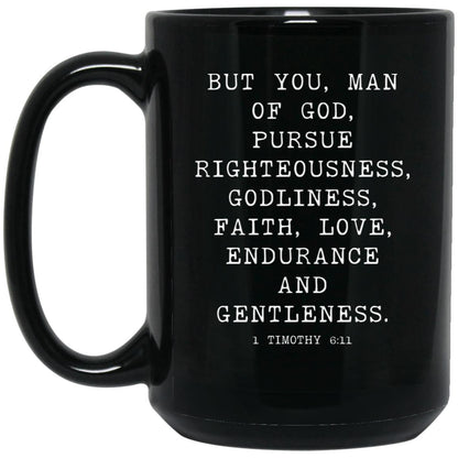 Man of God Bible Verse coffee mug