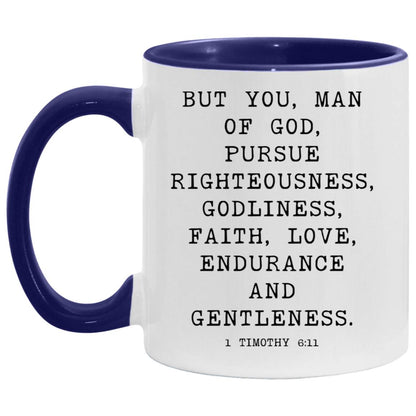 Man of God Bible Verse coffee mug