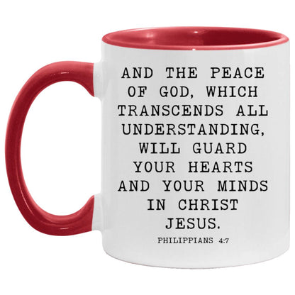 Peace of God Bible Verse coffee mug