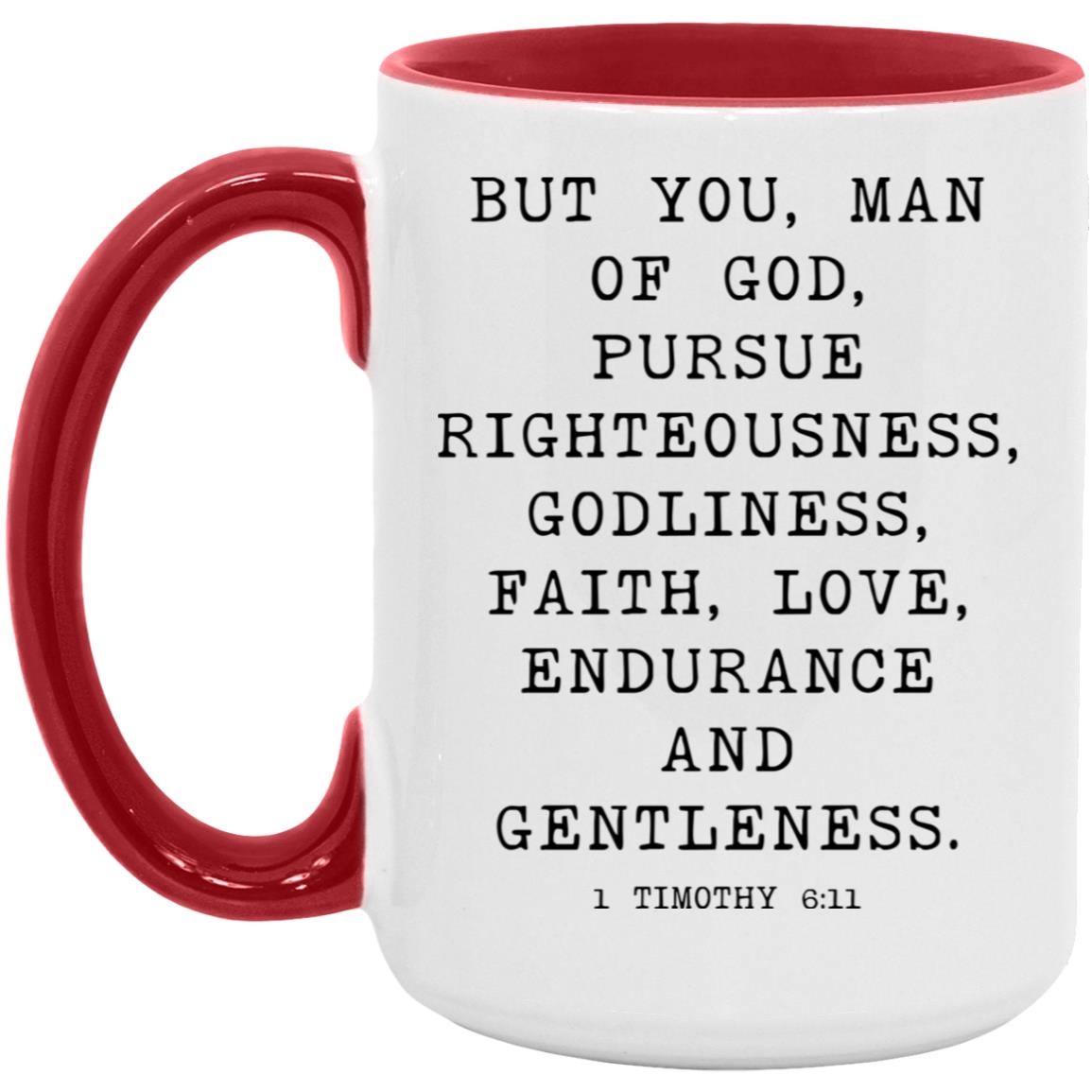 Man of God Bible Verse coffee mug