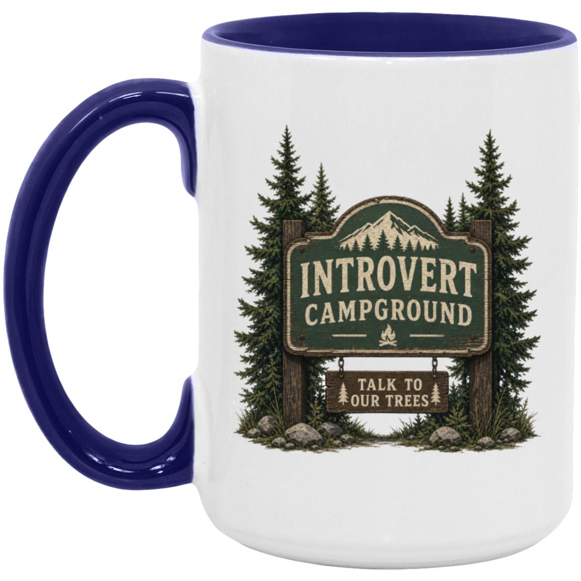Introvert Campground coffee mug