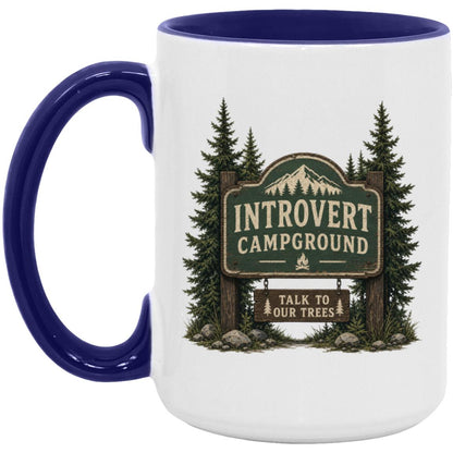 Introvert Campground coffee mug