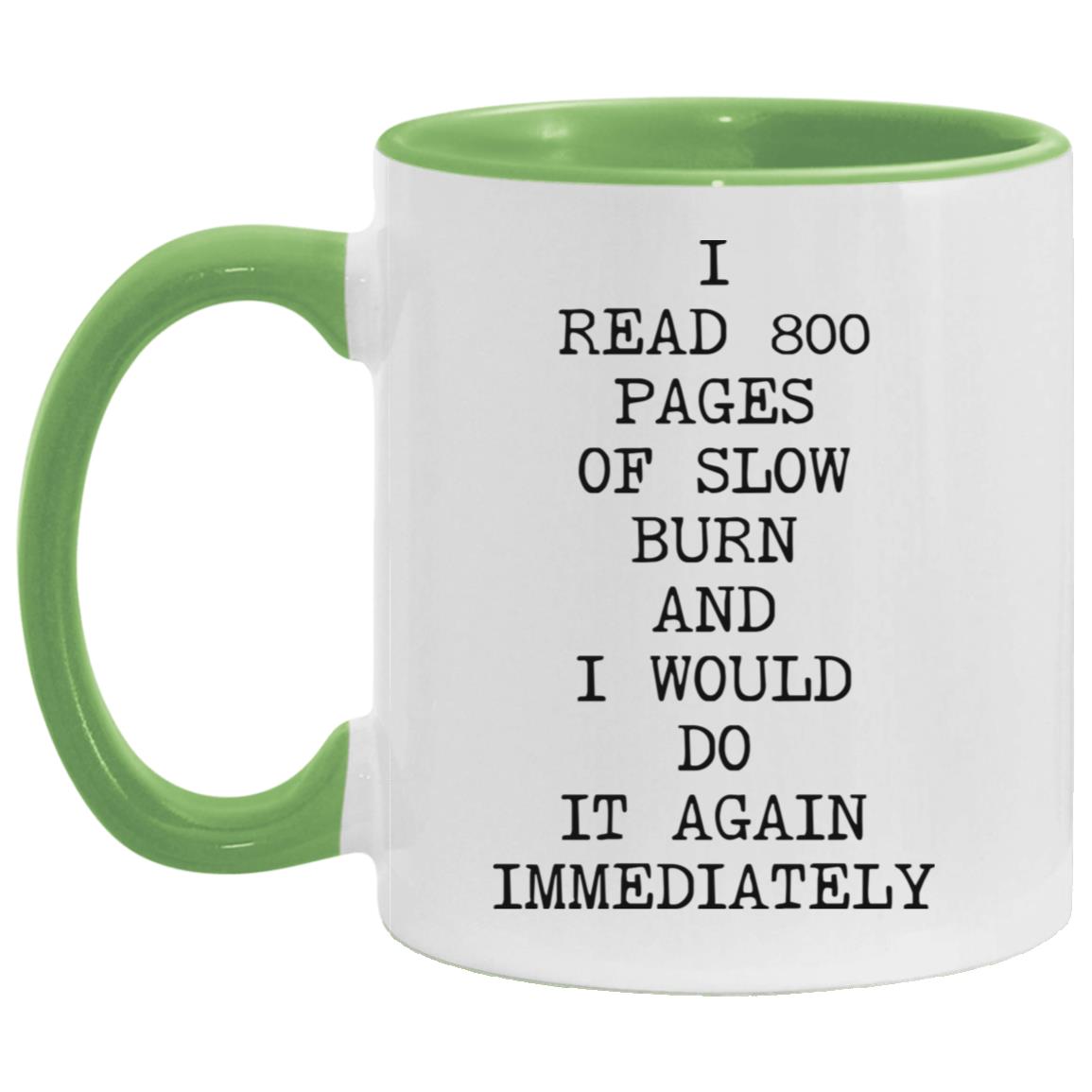 800 Pages of Slow Burn coffee mug