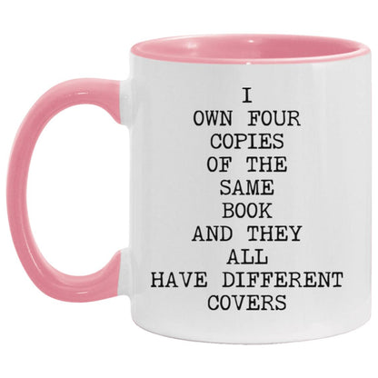 Four Copies Different Covers coffee mug