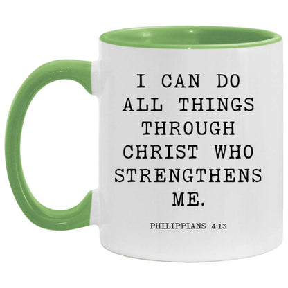 I can do all things through Christ who strengthens me coffee mug